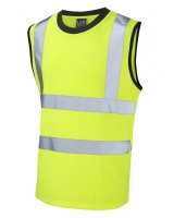 Leo Workwear V01-Y Ashford High Visibility Yellow Comfort Vest